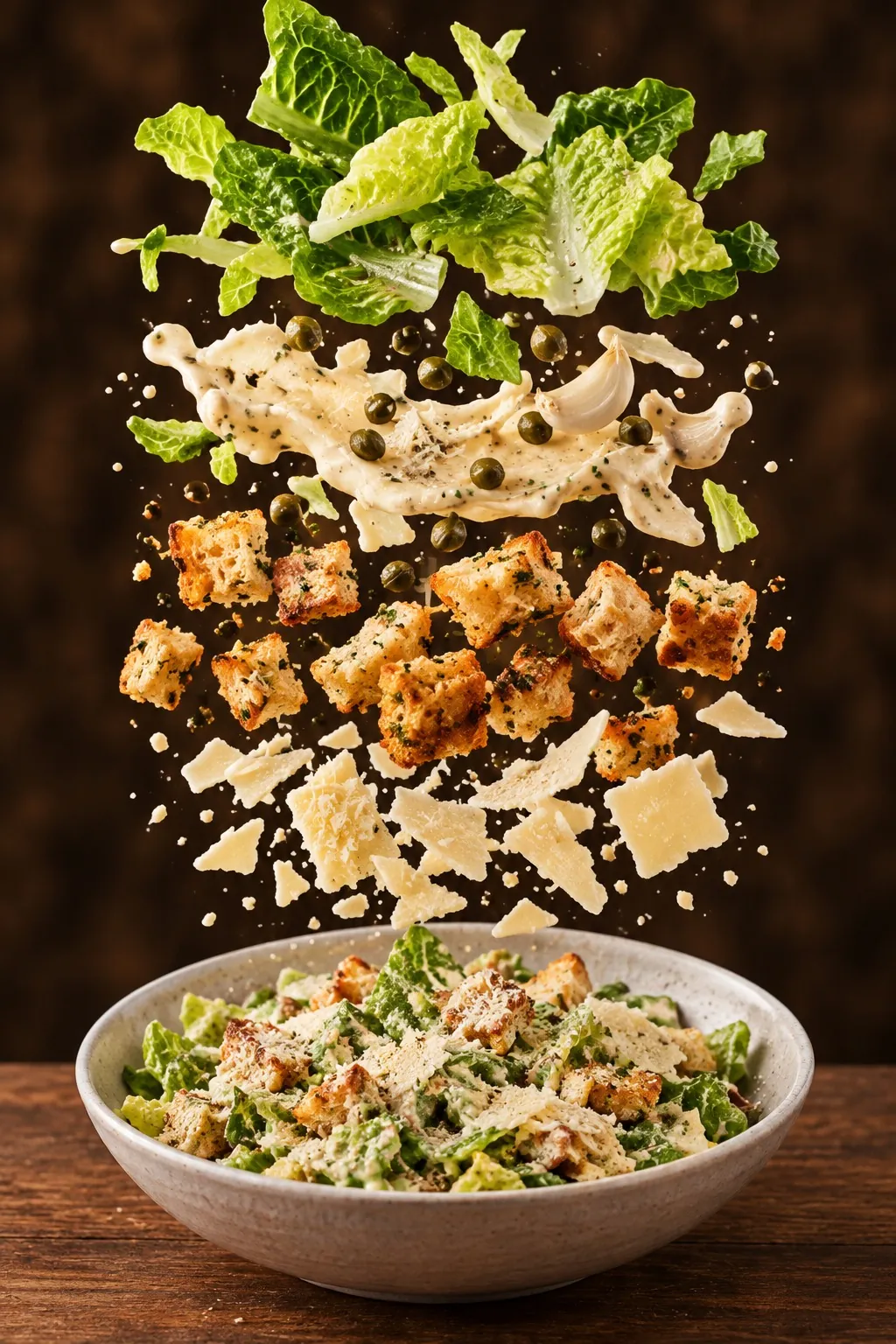 Salade César — Tout ce qu'il y a dessus