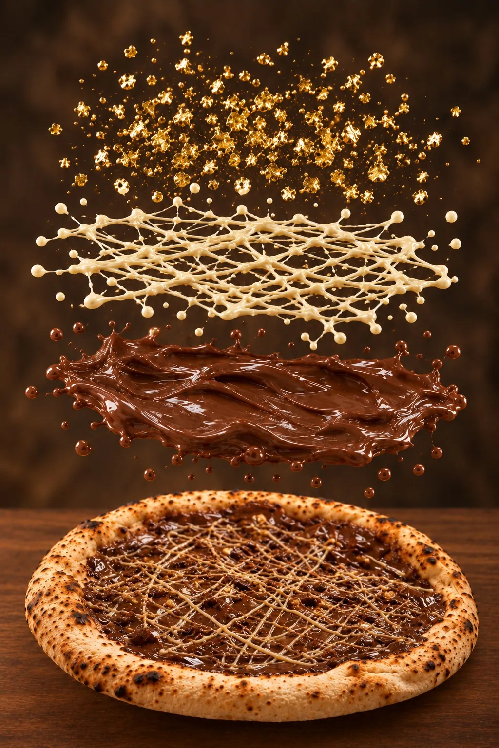 Pizzas au chocolat en dessert — Tout ce qu'il y a dessus